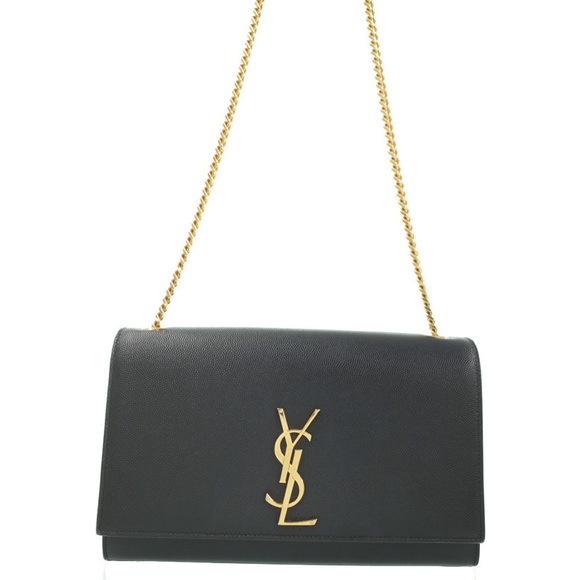 Saint Laurent Paris Classic Kate Satchel Chain Shoulder Bag Black - Picture 1 of 9